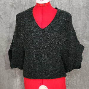 Tulle wool gray sweater size small